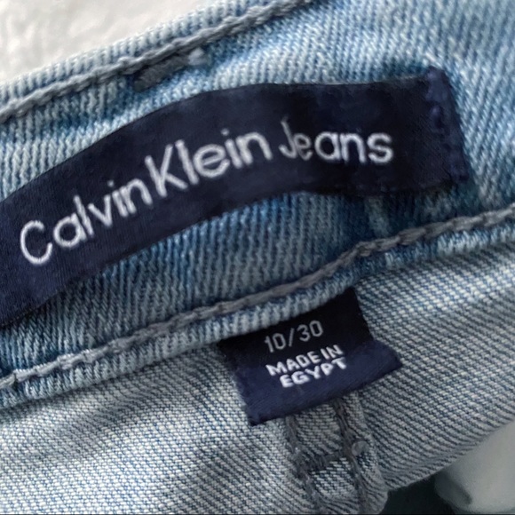 NWT Calvin Klein Cut Off High Waist Jean Shorts - Picture 12 of 13